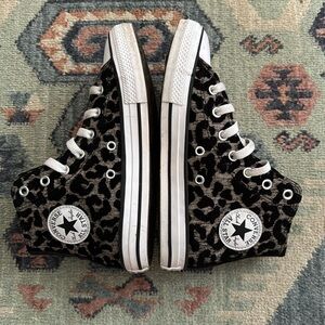 Converse cheetah print